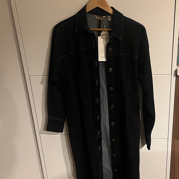 NWT $139 Classic Dark Denim Duster/Coat/Dress - Picture 13 of 13